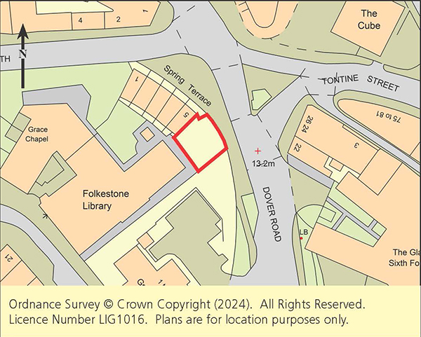Lot: 124 - FREEHOLD SITE WITH PLANNING FOR TWO DWELLINGS -